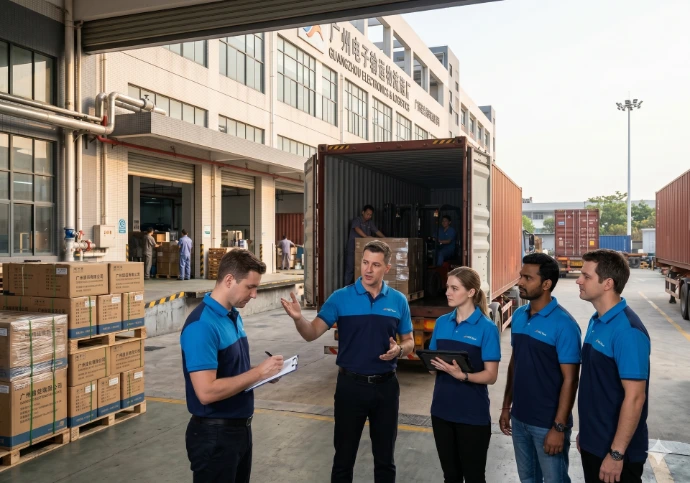 FMT Flow team on the ground at a factory in South China